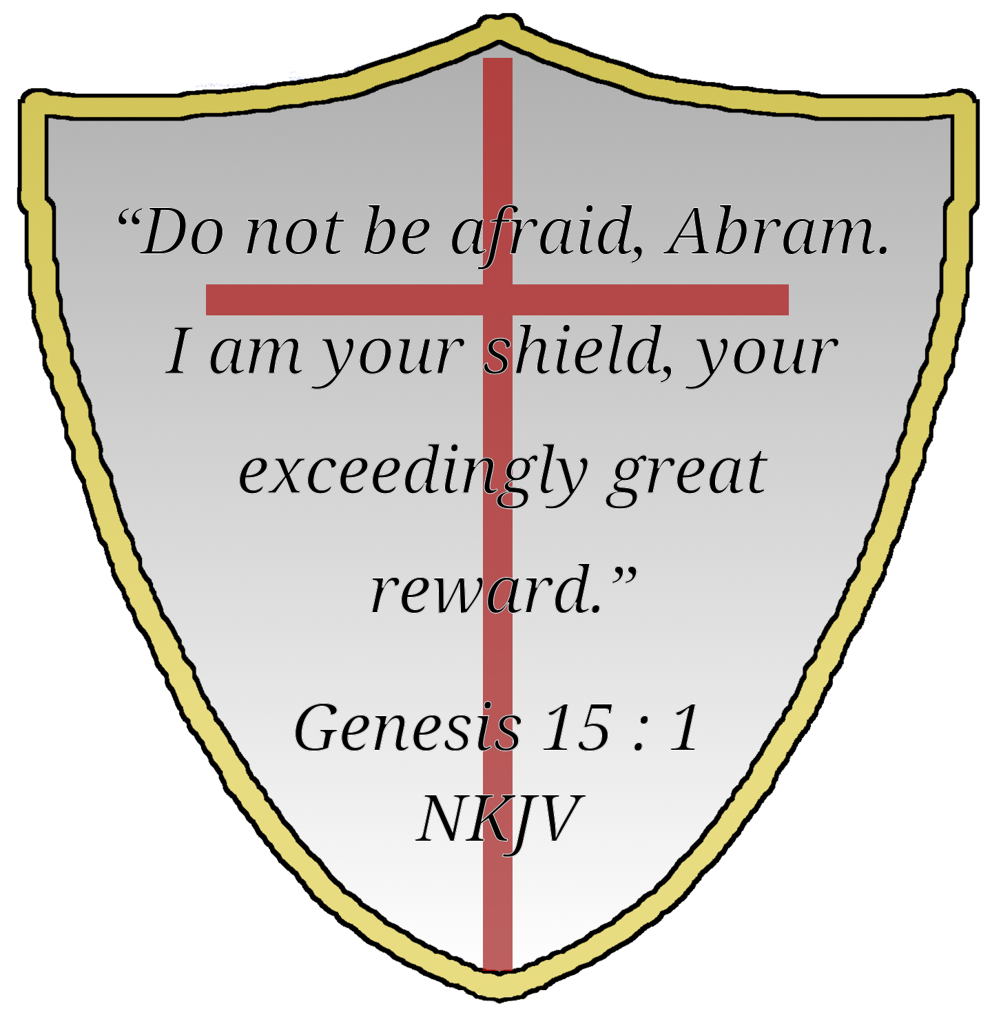 Shield with Cross Genesis 15: 1